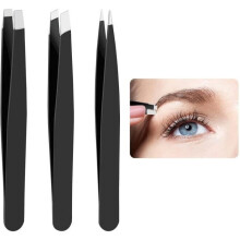 Eyebrow Tweezers Set, Eyebrow Tweezers, Professional Tweezers, Tweezers with Non-Slip Coating for Eyebrows