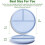 Set of 4 Divided Plates, Premium Dinnerware with Separate Portion Control, Unbreakable, Reusable, Lightweight 4