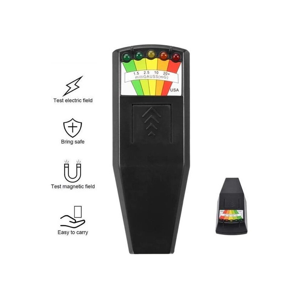 Pourv Emf Gauss Meter Electromagnetic Radiation Detector Electric Field Ghost Hunting 5 Led Portable Kii K2 8581600432238