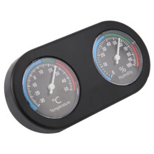 Hygrothermograph, Mini Hygrometer Thermometer Reptile Pet Thermometer Temperature Humidity Meter Round Shape for Hydrometer