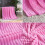 Blanket - Flannel - 180x200 cm - Microfiber - Light pink - Striped texture 4