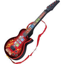 4 Saiten E-Gitarre Kinder Musikinstrumente Lernspielzeug - Rot