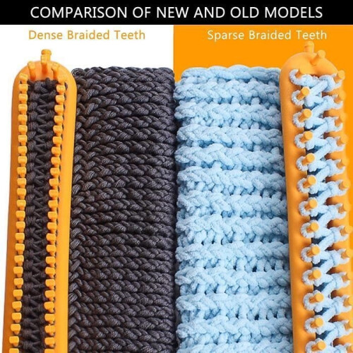 Rectangular Knitting Kit, 4 Pieces Different Sizes Multifunctional Long Plastic Knitting Loom and Accessories Tools 1