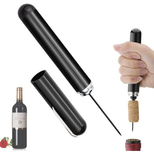 Corkscrew - Unspecified - Portable - Black - Contemporary Design - 45 Grams 1