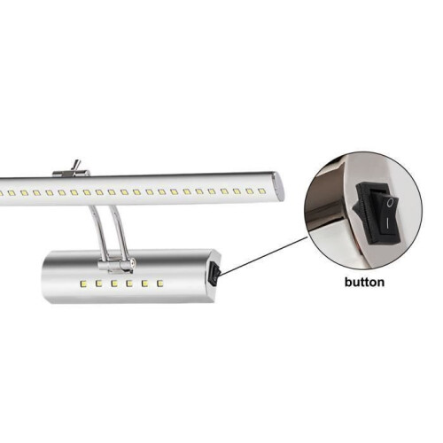 5050SMD Bathroom Lamp + Switch - White Light - 7W - 36 LEDs 2