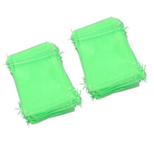 Fruit Protection Bag - Shipenophy - 100 pieces - 15x20 cm - Organza Fabric - Green