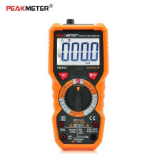 PEAKMETER PM18C korkean tarkkuuden digitaalinen taskuyleismittari AC - DC jännite virtalämpötila