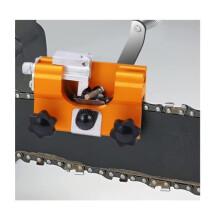 Chainsaw Chain Sharpener - Manual Sharpener - Aluminum Alloy and Stainless Steel - 9x6x5 cm