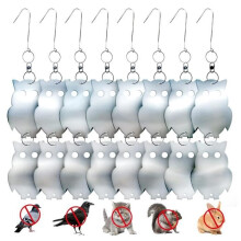 Bird Repellent, Reflective Bird Scarer Anti-Pigeon, Hanging Bird Repellent Scarecrow, for Balcony, Terrace, Yard (Owl)
