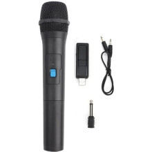 Universelles VHF-Handmikrofon, professionelles drahtloses Mikrofonsystem, kompatibel mit einer Vielzahl von Geräten, Plug-and-Play