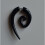 Piercing Earrings Fake Tribal Black Stretcher Ref FE00I 1