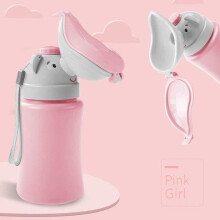 Notfall-Töpfchen für Kleinkinder, Mädchen, tragbare MINI-Kindertoilette – Rosa