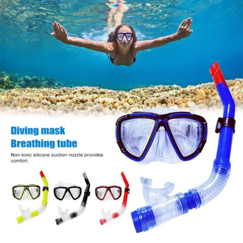 Diving Mask - MOOHOP - Full Face - Silicone - ABS - PVC - Blue
