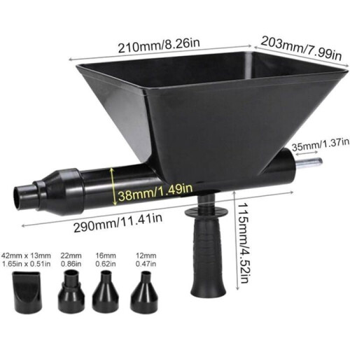 Cement Grouting Machine, Portable Mortar Sprayer Grouting Machine Electric Cement Caulking Gun, Mortar Fa 2
