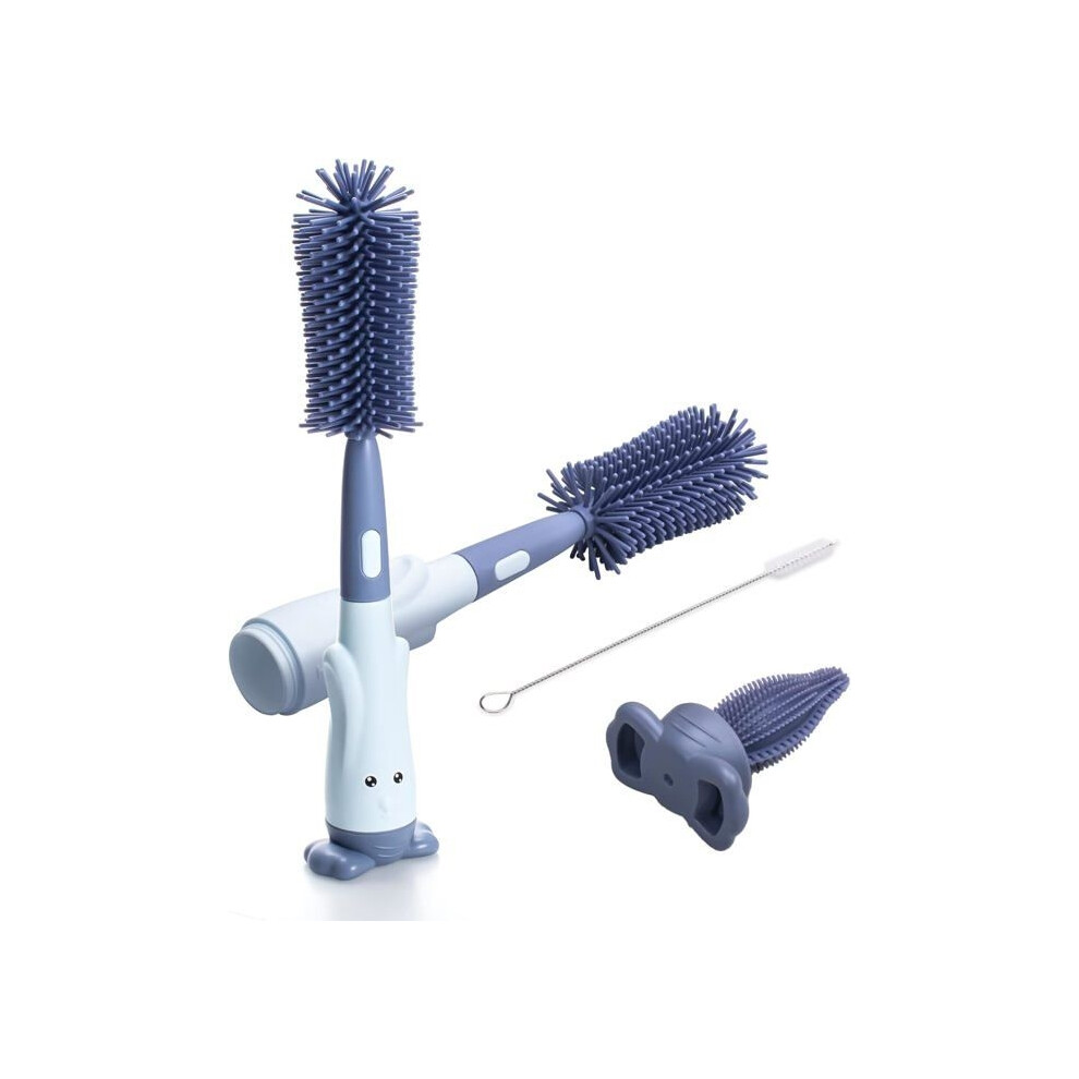 Silicone Bottle Brushes With Baby Bottle Brush, Straw Brush, Nipple Brush And Tube Cleaning Brush Aihontai