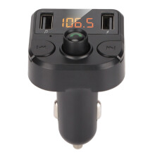 Innovative Bluetooth Fm Transmitter With Dual Usb Ports, Cvc Technology For Noise Suppression, Anti Interference Performance For Crystal Clear Calls,
