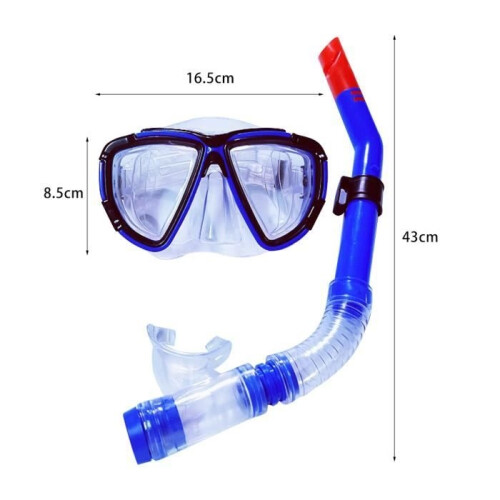 Diving Mask - MOOHOP - Full Face - Silicone - ABS - PVC - Blue 2
