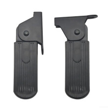 Foldable Front Foot Pedal 2Pc Passenger Foot Peg Set AntiSlip Tread Steel Base Nylon 7Cm For Most EBikes
