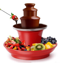 Chocolate Fountain Machine with 3 Tiers, Smooth Flow, Large Capacity for Weddings and Parties