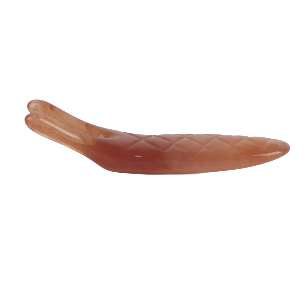 Amber/Pink Nose Massager Resin Beeswax Facial Massage Tool