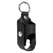 Inhaler Storage Case Inhaler Spacer Case Holder PU Leather With Metal Buckle Lightweight Daily Use School Hiking Black