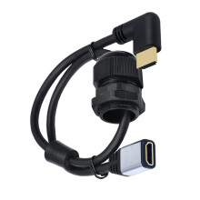 Extension de câble vidéo 4K60hz avec étanche pour-Plier à gauche