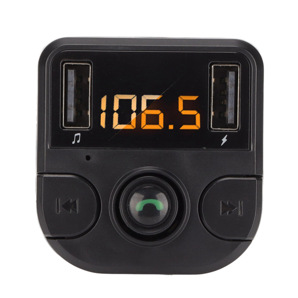 Multifunction Led Car Charger Bluetooth 5.0 Fm Transmitter & Dual Usb 8401375807089