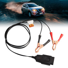 Car Memory Saver OBDII Battery Saver Tool 12V Data Loss Prevention with Voltage Display
