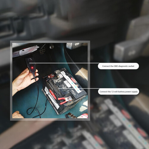 Car Memory Saver OBDII Battery Saver Tool 12V Data Loss Prevention with Voltage Display 2