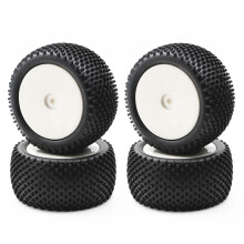 4 StüCk 90 Mm 1/10 RC Offroad Buggy Auto Gummireifen RäDer Reifen für 144001 144010 124019 104001 HSP HPI