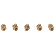 5 StüCk Messing 10T Pinion Gear Motor Gear für Axial SCX24 1/24 RC Crawler Car Upgrade Parts