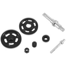 Getriebestahl-Stirnradsatz für 1/24 RC Crawler Axial SCX24 AXI90081 AXI00002 C10 AXI00001 Upgrade-Teile