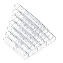 Plastic Doorzichtig Acryl Pennenetui, Cadeau Lege Potlooddozen Plastic Pennenopslag Doorzichtige Plastic Pennenbakjes (40 Stuks)