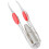 Set mit 2 Pinzetten mit LED-Licht, schräge Spitze, Edelstahl 366 5