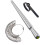 Ring Size Measuring Tool Set, Ringsizing with Magnifying Glass, Solid Ring Mandrel Sizing Tool for Ring Repair 1