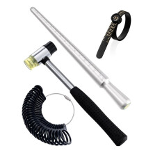 Ring Sizer Meetgereedschapset, Ring Sizer met Vergrootglas, Geïntegreerde Conische Massieve Ringdoorn voor Ringreparatie