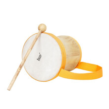 IRIN Wooden Drum for Early Education and Children'S Percussion, Wood Djembe Drum Set (Orange)