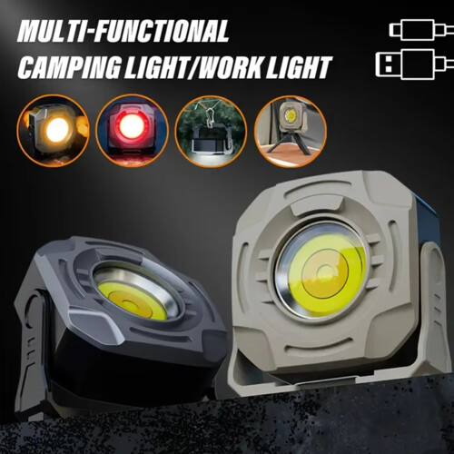 Multi-Functional Camping Light with Magnet and Hook, Dual  Control, Infinitely Dimmable, with Warning Light B 2