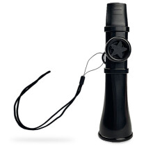 Kleines Kazoo, Musikinstrument, Trichter-Kazoo für Gitarre, Ukulele, Violine, Klaviertastatur, Ideal für Alle Altersgruppen, Schwarz