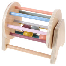Vorschulmusikalische Trommel, die Den Bauch Rollt, Regenbogen-Requisite, Holzrolle für Kleinkinder, Modellier-Requisite