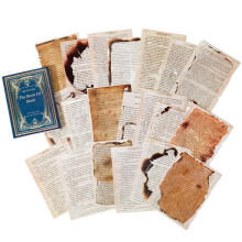 Retro Trace Boekpaginamateriaal Papier Oud Boek Paginatekst Oude Krant Decoratief Materiaal Papier Trace