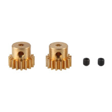2PC 2,3 mm Welle Metall Ritzel Motorgetriebe 48DP M0.6 M0.8 für 1/12 1/16 RC Auto 7075 Hsp-RGT Redcat 370/380/390,16T
