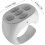 Scrolling Ring Remote Control for Camera Shutter, E-book Page Turner, Compatible with Phones, White Color 3
