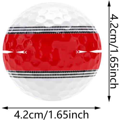 Practice Golf Balls Set Solid Rubber Training Balls  Bounce Swing Practice Driving Range Hit Away 1
