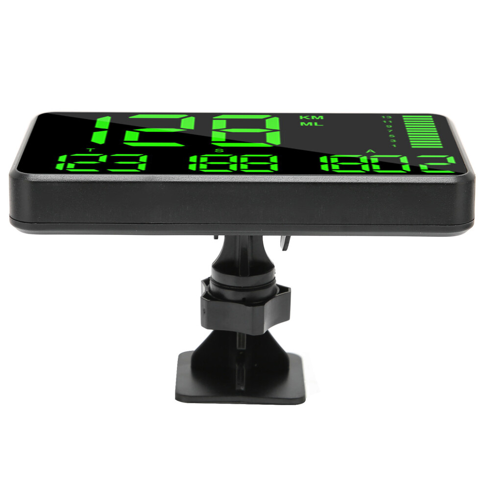 Universal Car Hud Display Gps Speed Altitude Alarm Usb Power Black 5071375810025