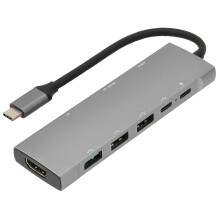 9-i-1 hub for bred kompatibilitet, Ethernet-port, 4K HDMI-udgangsmultiportadapter med TF-kortslot, 100 W PD-opladning og USB 3.0-lydstik