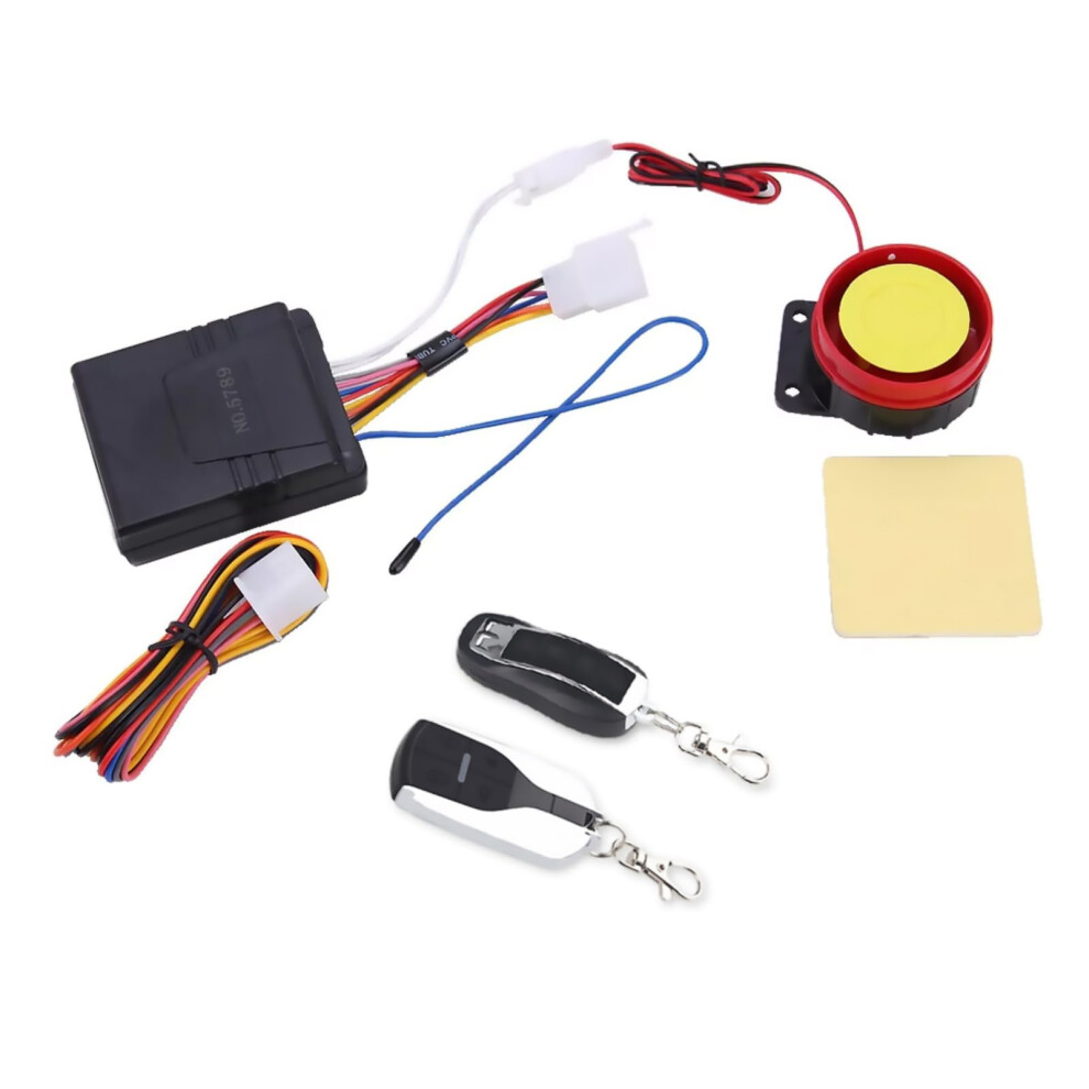 12V Motorcycle Alarm System With Remote, Smart Vibration Detection And 125Db Powerful Siren 9199774108539