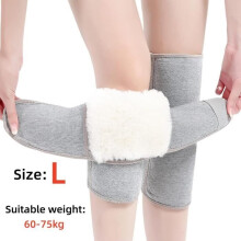 Kompressions-Knieschützer, winterwarme Sport-Knieschützer, dicke Kniestütze aus Kaschmirwolle, für Outdoor, Arthrose