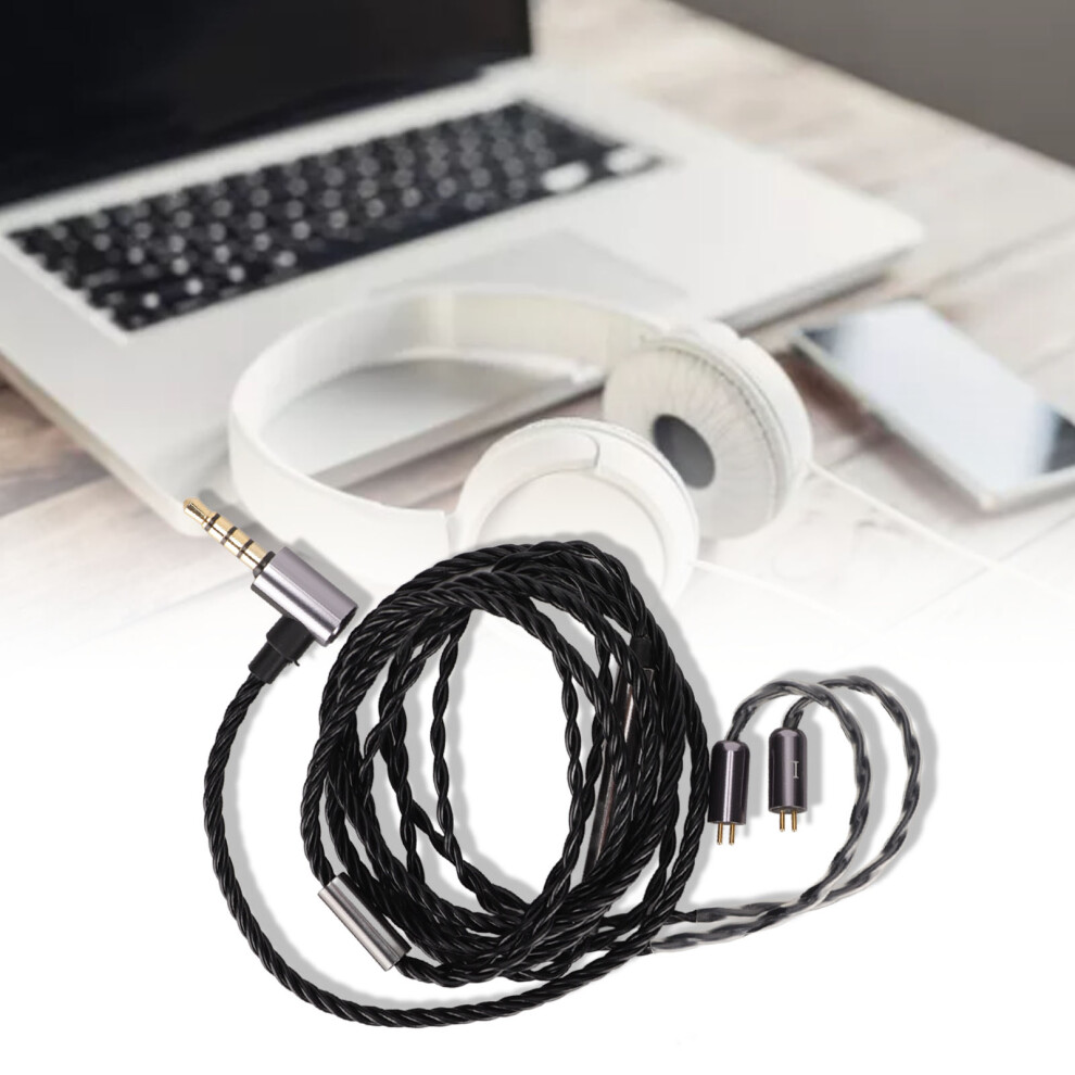 Oxygen Free Copper Headphone Cable 110Cm With Microphone For 2Pin Headphones 4351375811859