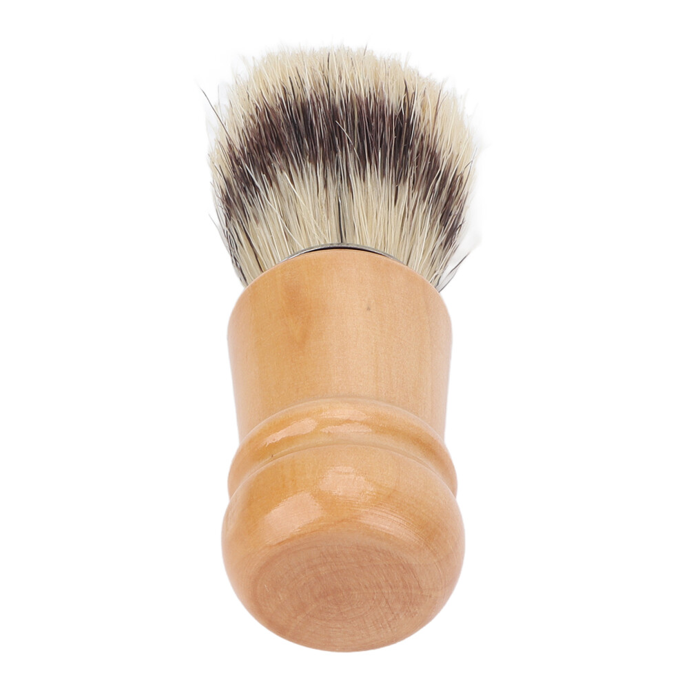 Men's Beard Shaving Brush Wood Handle Skin Friendly Grooming Facial Tool